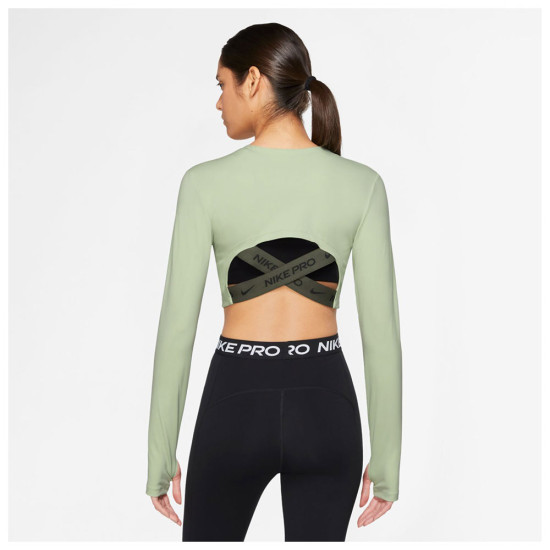 Nike Γυναικεία μακρυμάνικη μπλούζα Pro Dri-FIT Crop Nike Γυναικεία μακρυμάνικη μπλούζα Pro Dri-FIT Crop